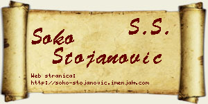 Soko Stojanović vizit kartica